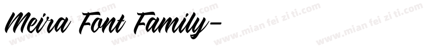 Meira Font Family字体转换